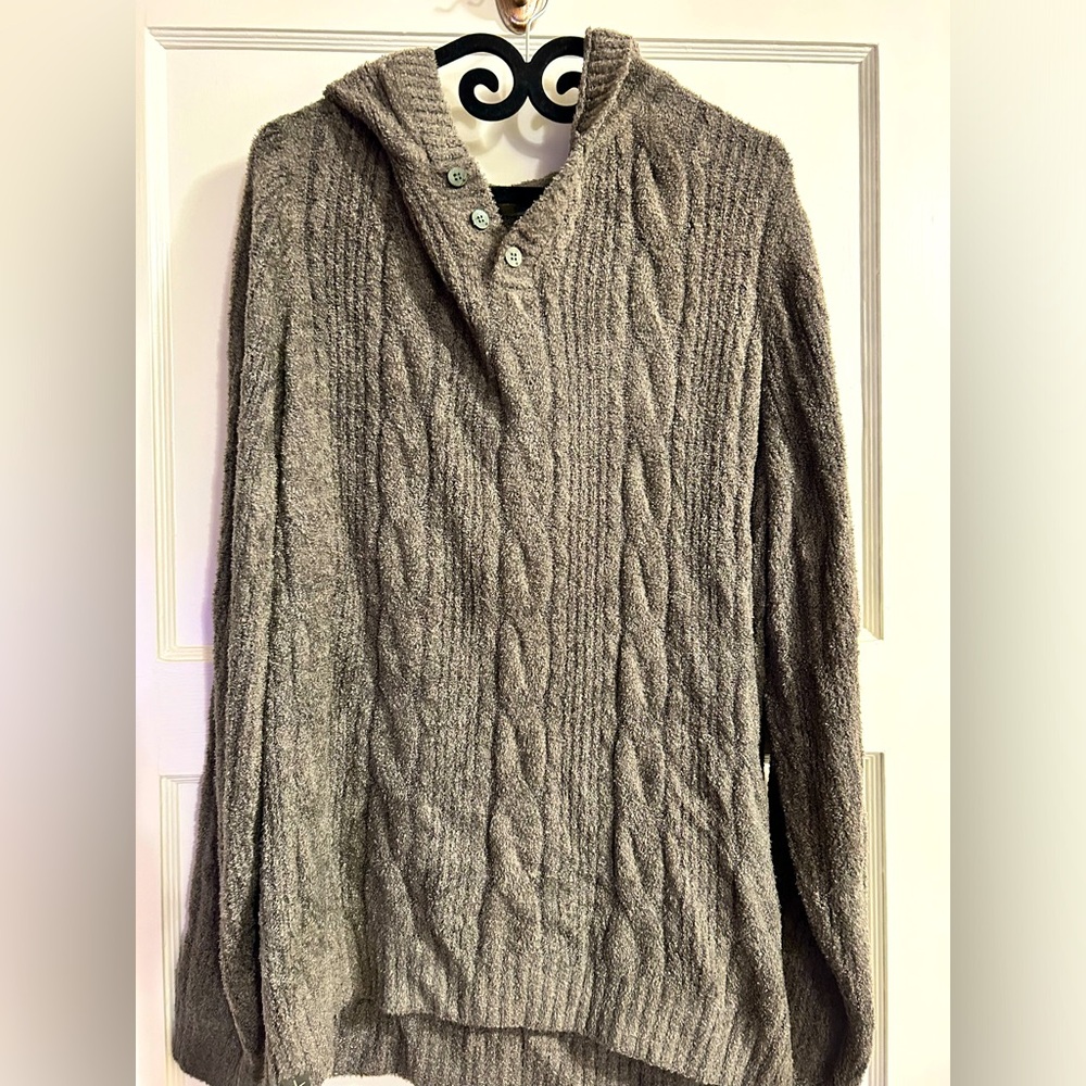 Barefoot Dreams Olive Green Hooded Top